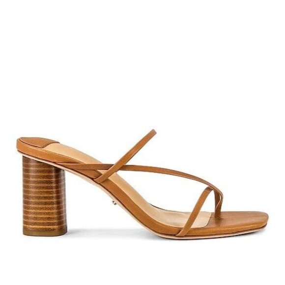 Tony Bianco Shoes - Tony Bianco Ruby Mule Heels Tan Brown Leather